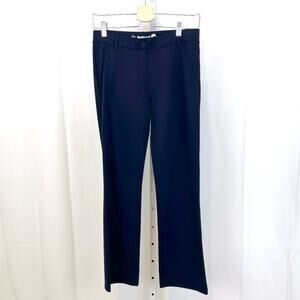 Betabrand Petite S PS Dress Pant Yoga Pants Straight Leg Stretch Navy Blue